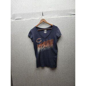 NFL Team Apparel Womens Chicago Bears V-Neck T-Shirt Size XL
